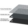 Shape28 Bathroom Set of 3 Mats Bathtub Shower 28x20 Inches Vanity 24x18 Inches Toilet 20x16 Inches Microfiber None Slip in Gray Color Design 4T view 3