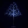 6' Silver Branch Tree Pure White LEDs view 1