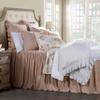 HiEnd Accents Colette 3 Piece Quilt Set with Pillow Shams, Blush, Queen Size, Rose Floral Bedding Set, French Country Shabby Chic Farmhouse Romantic Style Bedding Set, 1 Quilt and 2 Pillow Cases view 2