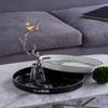 A&B Home 43305-DS Quinn Black/White/Gold Tray view 4