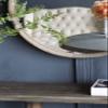 A&B Home Round Wood Mirror - 28" Wall Mounted Mirror Home Decor Wall Mirror, Bathroom Bedroom Living Room Entryway Accent Mirror view 4