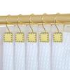 Utopia Alley HK20XX Shower Hooks - Double Shower Curtain Rings for Bathroom - Rust Resistant Shower Curtain Hooks for Shower Curtain or Liner - Shower Curtain Rings with Crystal Design - Set of 12 view 1