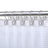 Utopia Alley Shower Rings, Double Shower Curtain Hooks for Bathroom, Rust Resistant Shower Curtain Hooks Rings, Crystal Design, Set of 12 (Chrome) view 1