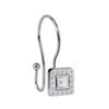 Utopia Alley Shower Rings, Double Shower Curtain Hooks for Bathroom, Rust Resistant Shower Curtain Hooks Rings, Crystal Design, Set of 12 (Chrome) view 3