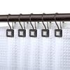 Utopia Alley Shower Rings, Double Shower Curtain Hooks for Bathroom, Rust Resistant Shower Curtain Hooks Rings, Crystal Design, Set of 12 (Oil Rubbed Bronze) view 1
