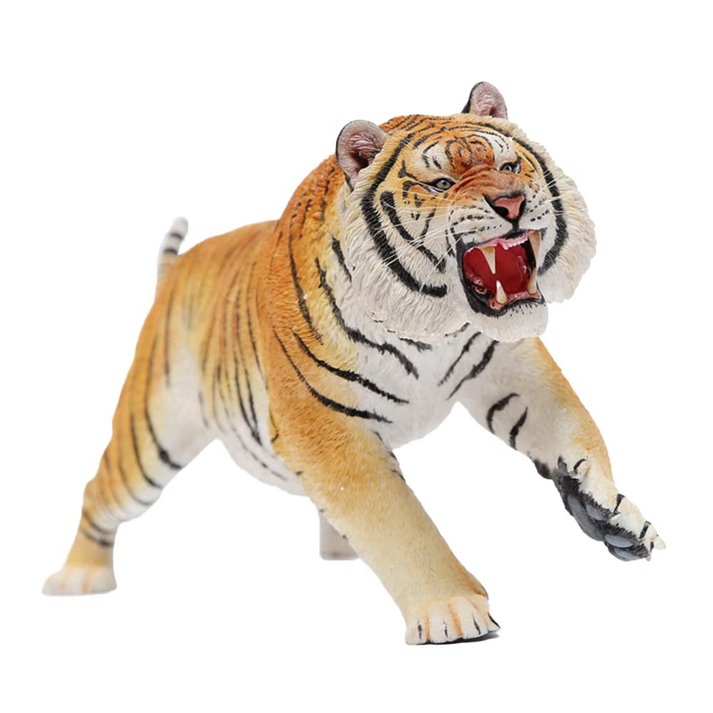 MMOS X Resin Siberian Tiger Decorations, Home Dcor Tiger Statues for Desktops, Durable Polyresin with Intricate Details for Animal Lovers, Yellow