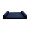 DBM IMPORTS *Cover ONLY*-Style 5 Outdoor Daybed Mattress Bolster Pillow Slipcovers Knife Edge Queen Size-AD101 view 2