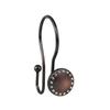 Utopia Alley Shower Hooks - Double Shower Curtain Rings for Bathroom - Rust Proof Shower Curtain Hooks for Shower Curtain, Liner - Shower Curtain Rings with Crystal Design, Set of 12 Oil Rubbed Bronze view 2