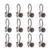 Utopia Alley Shower Hooks - Double Shower Curtain Rings for Bathroom - Rust Proof Shower Curtain Hooks for Shower Curtain, Liner - Shower Curtain Rings with Crystal Design, Set of 12 Oil Rubbed Bronze view 4