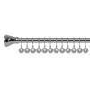 Utopia Alley Shower Rings, Double Shower Curtain Hooks for Bathroom, Rust Resistant Shower Curtain Hooks Rings, Crystal Design, Set of 12 (Chrome) view 4