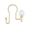 Utopia Alley Shower Hooks - Double Shower Curtain Rings for Bathroom - Rust Proof Shower Curtain Hooks for Shower Curtain or Liner - Shower Curtain Rings with Crystal Design - Set of 12, Gold view 2
