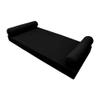DBM IMPORTS *Cover ONLY*-Style 5 Outdoor Daybed Mattress Bolster Pillow Slipcovers Knife Edge Queen Size-AD109 view 1