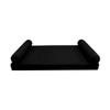 DBM IMPORTS *Cover ONLY*-Style 5 Outdoor Daybed Mattress Bolster Pillow Slipcovers Knife Edge Queen Size-AD109 view 2