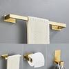 TYQXSH Bathroom Hardware Set, Robe Hook, Towel Bar, Toilet Paper Holder (Color : G 4 Pieces) view 2