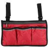 Aqur2020 Wheelchair Side Hanging Bag, Arm Rest Pouch Chair Storage Bag Organizer for Walkers, Rollators, Scooters, Office(Red Wine) view 1
