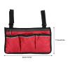 Aqur2020 Wheelchair Side Hanging Bag, Arm Rest Pouch Chair Storage Bag Organizer for Walkers, Rollators, Scooters, Office(Red Wine) view 3