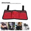 Aqur2020 Wheelchair Side Hanging Bag, Arm Rest Pouch Chair Storage Bag Organizer for Walkers, Rollators, Scooters, Office(Red Wine) view 4