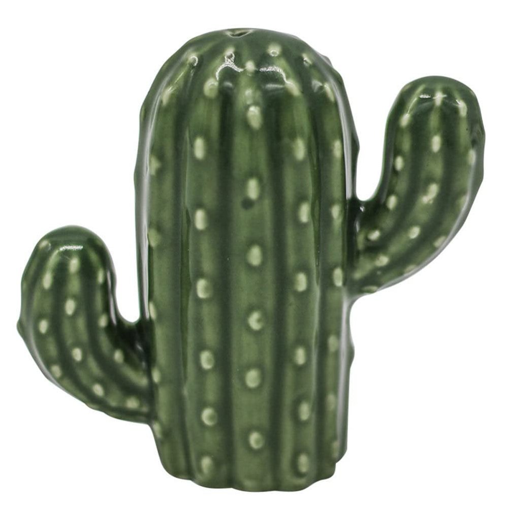 Toothpick Holder for Kitchen, Farmhouse Toothpick Holder Dispenser Decorative, Cute Originality Green Cactus Ceramics Kitchen