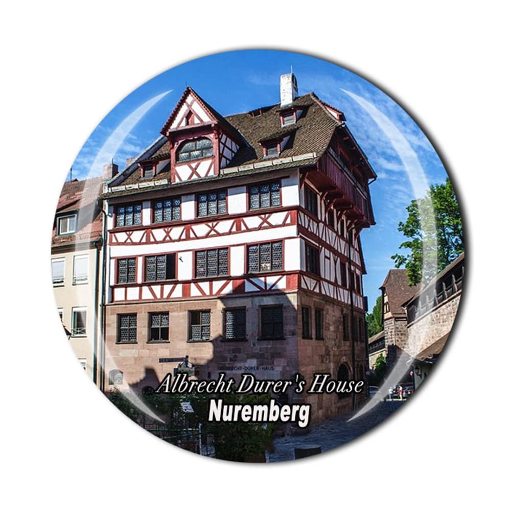 Albrecht Durer's House Nuremberg Germany Fridge Magnet Crystal Tourist Souvenir Gift Collection Refrigerator Magnetic Sticker