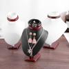 XIANGGUI 1983 Jewelry Towers PU and Wood Jewelry Display Necklace Chain Jewelry Bust Display Holder Stand, Necklaces Display Mannequin, Necklace Jewelry Bust Stand for Home Bedroom Jewelry Boxes view 4