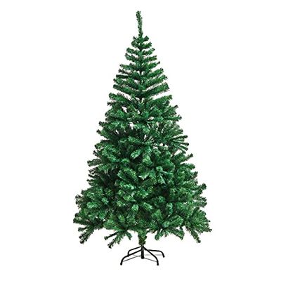 Artificial Christmas tree 60cm, 90cm, 120cm, 150cm, 180cm, 210cm, 240cm, 300cm Christmas tree Christmas tree Indoor/outdoor decoration tree illuminated and decorated ( Color : Green , Size : 120cm )