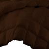 100% Egyptian Cotton Goose Down Fluffy All Season Warmth, 5 PC Comforter Set Olympic Queen-Chocolate Lightweight Breathable Down Comforter Duvet Insert With 4 Pillow Cases 500 GSM Fill Power view 2