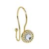 Utopia Alley Shower Hooks - Double Shower Curtain Rings for Bathroom - Rust Resistant Shower Curtain Hooks for Shower Curtain or Liner - Shower Curtain Rings with Crystal Design - Set of 12, Gold view 3