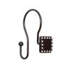 Shower Hooks - Double Shower Curtain Rings for Bathroom - Rust Resistant Shower Curtain Hooks for Shower Curtain or Liner - Shower Curtain Rings with Crystal Design - Set of 12, Oil Rubbed Bronze view 2