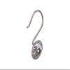 Utopia Alley Shower Hooks - Shower Curtain Rings for Bathroom - Rust Resistant Shower Curtain Hooks for Shower Curtain or Liner - Shower Curtain Rings with Crystal Design - Set of 12, Brushed Nickel view 2
