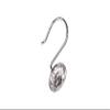 Utopia Alley Shower Hooks - Shower Curtain Rings for Bathroom - Rust Resistant Shower Curtain Hooks for Shower Curtain or Liner - Shower Curtain Rings with Crystal Design - Set of 12, Polished Chrome view 2