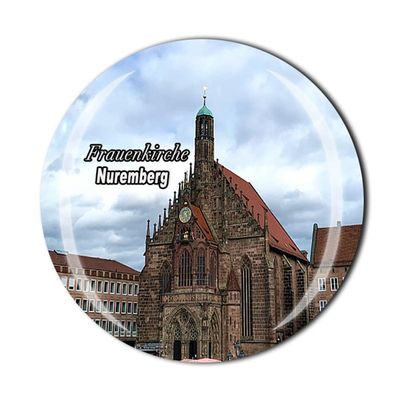 Frauenkirche Nuremberg Germany Fridge Magnet Crystal Tourist Souvenir Gift Collection Refrigerator Magnetic Sticker