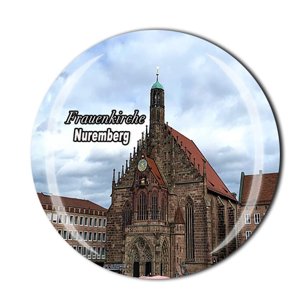 Frauenkirche Nuremberg Germany Fridge Magnet Crystal Tourist Souvenir Gift Collection Refrigerator Magnetic Sticker