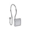 Utopia Alley HK20XX Shower Hooks - Double Shower Curtain Rings for Bathroom - Rust Resistant Shower Curtain Hooks for Shower Curtain or Liner - Shower Curtain Rings with Crystal Design - Set of 12 view 2