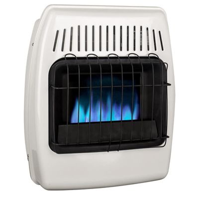 UTY 20,000 BTU Natural Gas Wall Heater, Vent-Free Propane Heater for Indoor Use - Dual Fuel, White