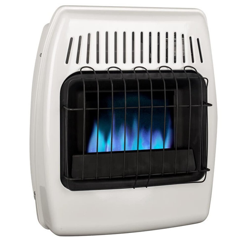 UTY 20,000 BTU Natural Gas Wall Heater, Vent-Free Propane Heater for Indoor Use - Dual Fuel, White