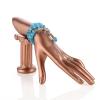 XIANGGUI 1983 Jewelry Towers Mannequin Hand Display Bracelet Jewelry Display Stand Holder Hand Form Resin Ring Display Stand Rack for Jewelry Accessories Jewelry Boxes (Color : Blue) view 3