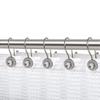 Utopia Alley HK21XX Shower Hooks - Double Shower Curtain Rings for Bathroom - Rust Resistant Shower Curtain Hooks for Shower Curtain or Liner - Shower Curtain Rings with Crystal Design - Set of 12 view 1