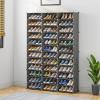 Aeitc Shoe Rack 72 Pairs Shoe Organizer Narrow Standing Stackable Shoe Storage Cabinet Space Saver for Entryway, Hallway and Closet,Black view 2