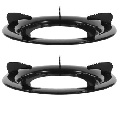 Hemoton Household Gas Stove Bracket 9.05-Inch Round Burner Ring Cast Iron Kitchen Stove Rack Pan Support Stand for Home Restaurant Cooking