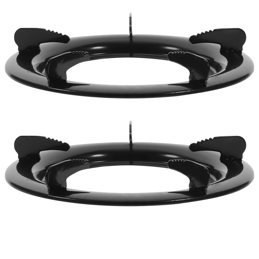 Hemoton Household Gas Stove Bracket 9.05-Inch Round Burner Ring Cast Iron Kitchen Stove Rack Pan Support Stand for Home Restaurant Cooking