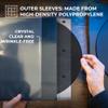 BIG FUDGE Inner & Outer Vinyl Record Sleeves 100pc Kit - 12 inch x 50pcs Anti Static & Acid Free Rice Paper Inner Sleeves and 12" x50pcs High-Density Polypropylene Album Covers view 3
