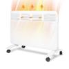 1500W Convection Panel Heater Under Desk, Freestanding/Wall Mountable Quiet Space Heater, Energy Efficient, Overheat Protection, No Fan, Blowing Electric Heater Suit for Bedroom, Bathroom, Office view 1