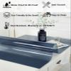 Heavy Duty Desk Top Cover - 1.6mm Thick Frosted Table Cover Protector, 17x38 Inches view 2