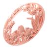 VOSAREA Lamp Shades Candle Toppers Candle Cover Hollow Tulip Design Windproof Holder Cover Lid for Jar s Accessories Shades Sleeves Rose Gold Metal Lamp view 1