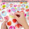 Partywind 24 Sheets Valentines Day Stickers Prize for Kids Classroom, Valentines Stickers for Kids Rewards Goodie Bag Stuffers, Cute Waterproof Stickers with Heart Animals (288 Styles) view 3