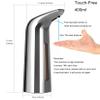 Automatic Soap Dispenser, Touchless Liquid Soap Dispenser Silver, Touchless Soap Dispenser for Kitchen Sink and Bathroom, with Infrared Motion Sensor, Waterproof, 400ml/14oz Silver view 3