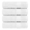 Ample Decor Bath Towels 30 X 54 Inch 600 GSM 100% Cotton Bathroom Towel Soft Absorbent - 4pcs - White view 1