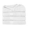 Ample Decor Bath Towels 30 X 54 Inch 600 GSM 100% Cotton Bathroom Towel Soft Absorbent - 4pcs - White view 3