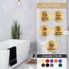 Ample Decor Bath Towels 30 X 54 Inch 600 GSM 100% Cotton Bathroom Towel Soft Absorbent - 4pcs - White view 4