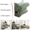 WANGPP Triangular Reading Pillow - Bed/Sofa Backrest Cushion,Maternity Support Cushion,Wedge Pillow,with Detachable Neck Roll and Side Pocket Design,Easy to Disassemble and Clean view 3